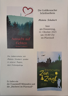 Lesung Melanie Schubert