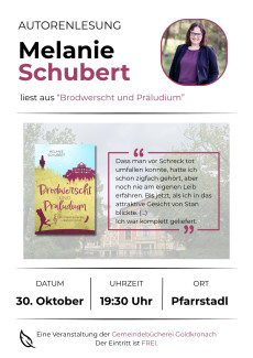 Lesung Melanie Schubert