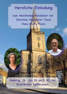 Einladung zum Abschiedsgottesdienst